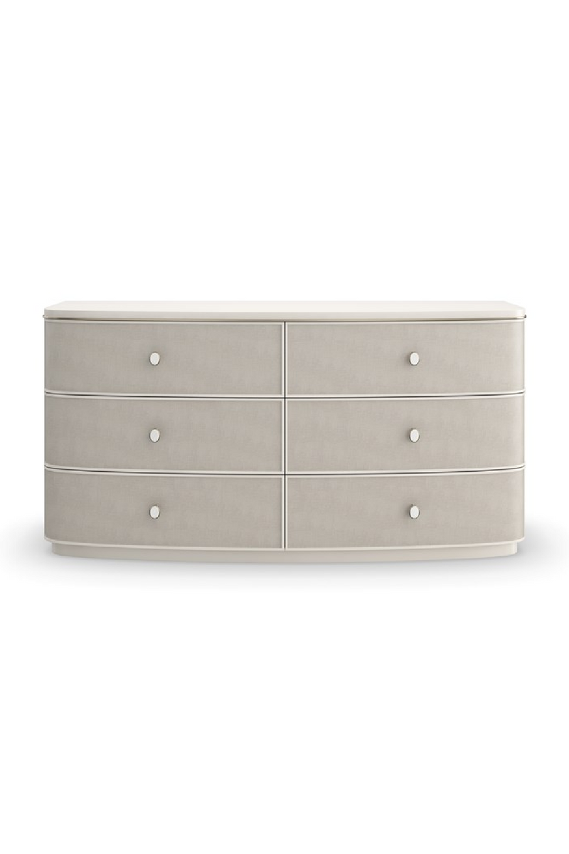 Cream Linen 6-Drawer Dresser | Caracole Lyon | Woodfurniture.com