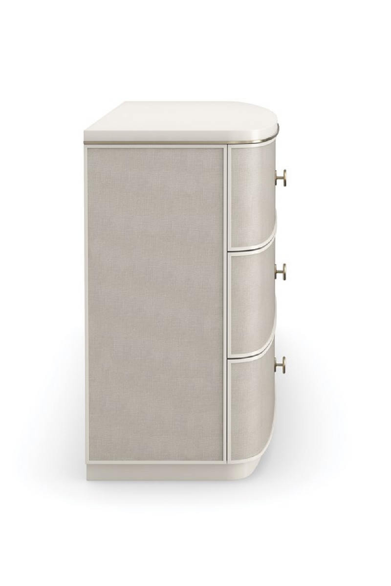 Cream Linen 6-Drawer Dresser | Caracole Lyon | Woodfurniture.com