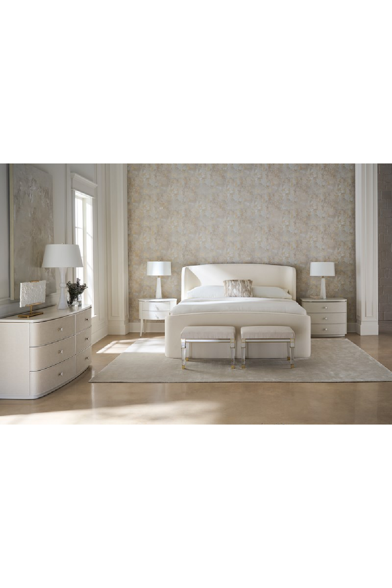 Cream Linen 6-Drawer Dresser | Caracole Lyon | Woodfurniture.com