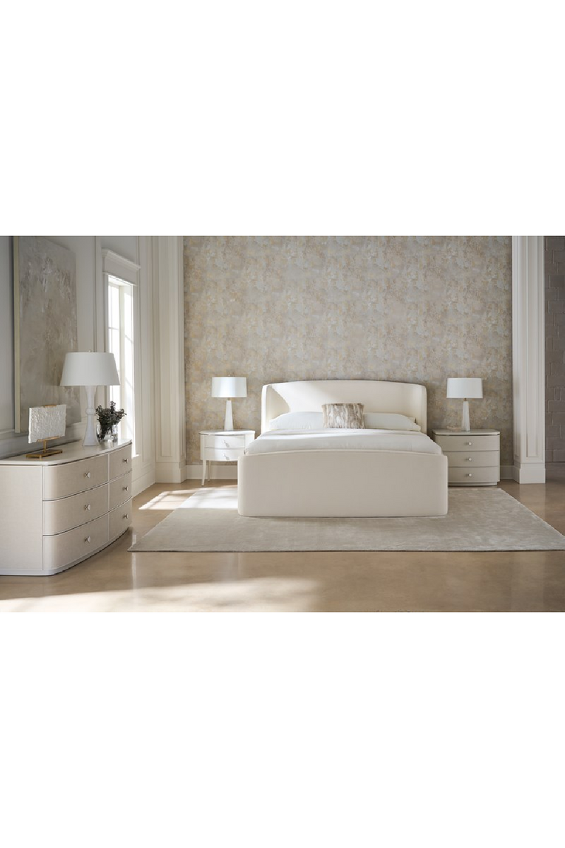 Cream Linen 6-Drawer Dresser | Caracole Lyon | Woodfurniture.com