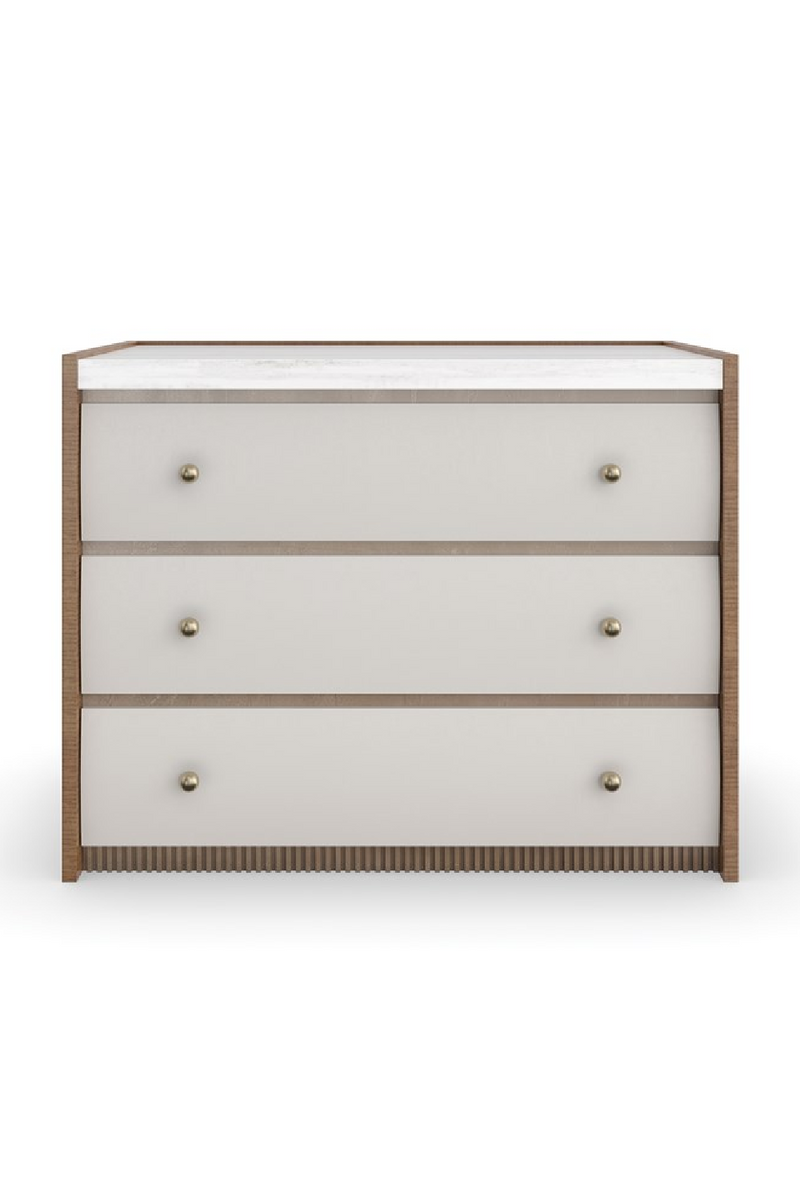 Sycamore Panel 3-Drawer Nightstand | Caracole Avignon | Woodfurniture.com