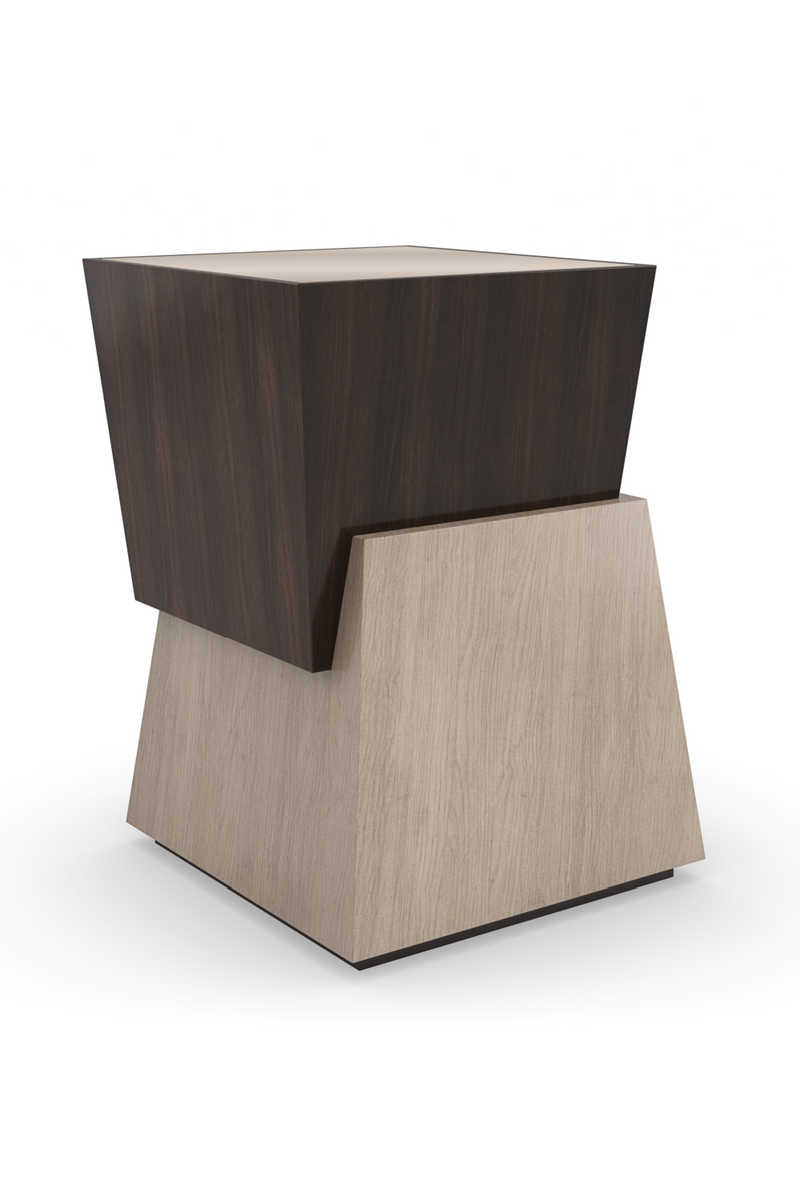 Two-Toned Cubist Side Table | Caracole Relativity | Woodfurniture.com