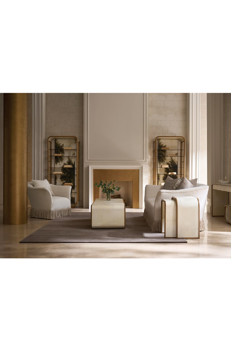 Ivory Parchment Nesting Tables (2) | Caracole Delano | Woodfurniture.com