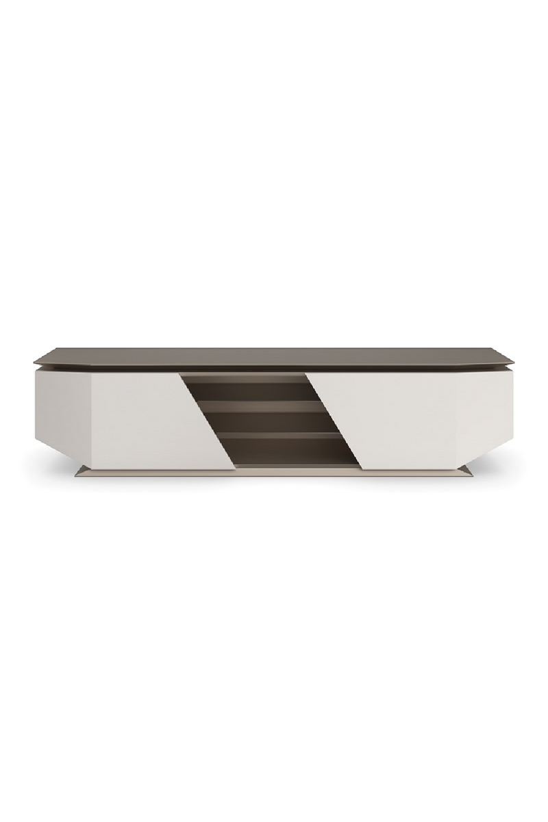 Metallic Modern Media Unit | Caracole Axis | Woodfurniture.com