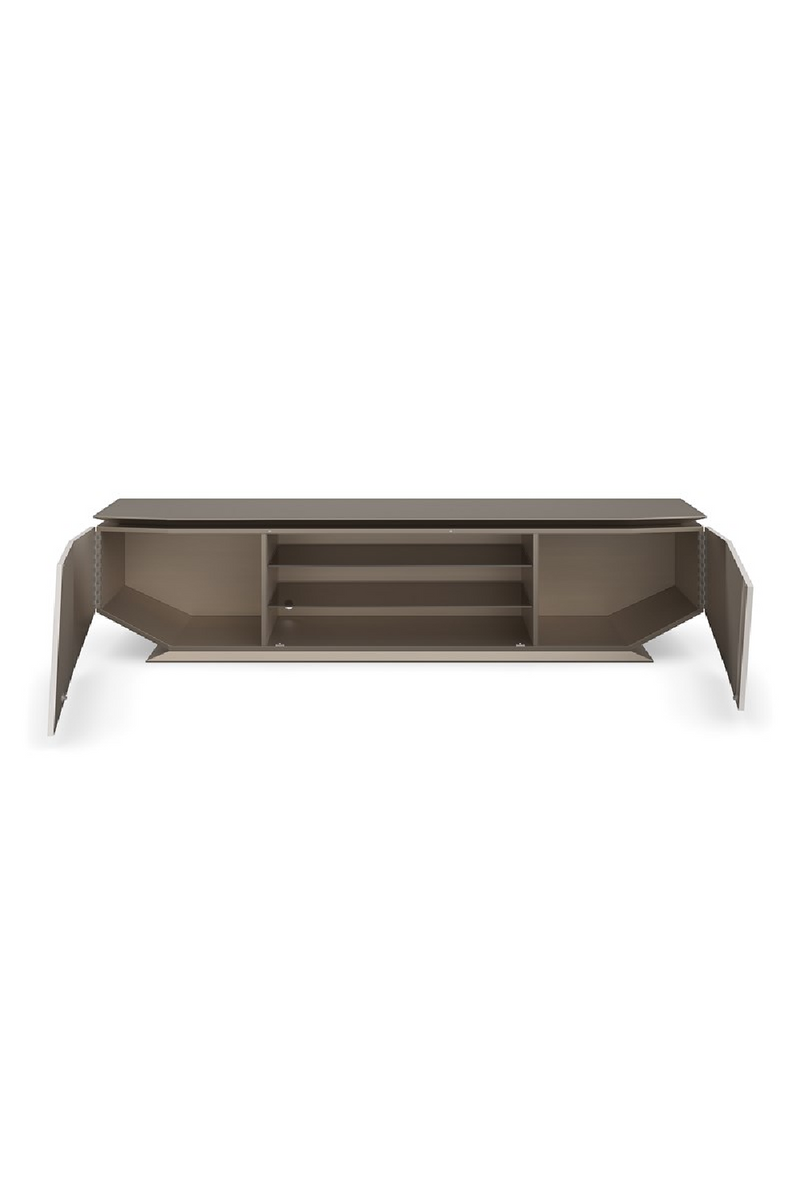 Metallic Modern Media Unit | Caracole Axis | Woodfurniture.com