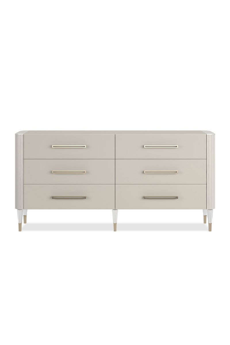 Pearlescent Vinyl 6-Drawer Dresser | Caracole Love It | Woodfurniture.com