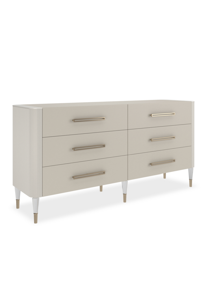 Pearlescent Vinyl 6-Drawer Dresser | Caracole Love It | Woodfurniture.com