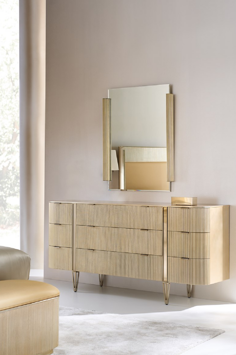 Fluted Front 9-Drawer Dresser | Caracole Love At First Sight | Woodfurniture.com