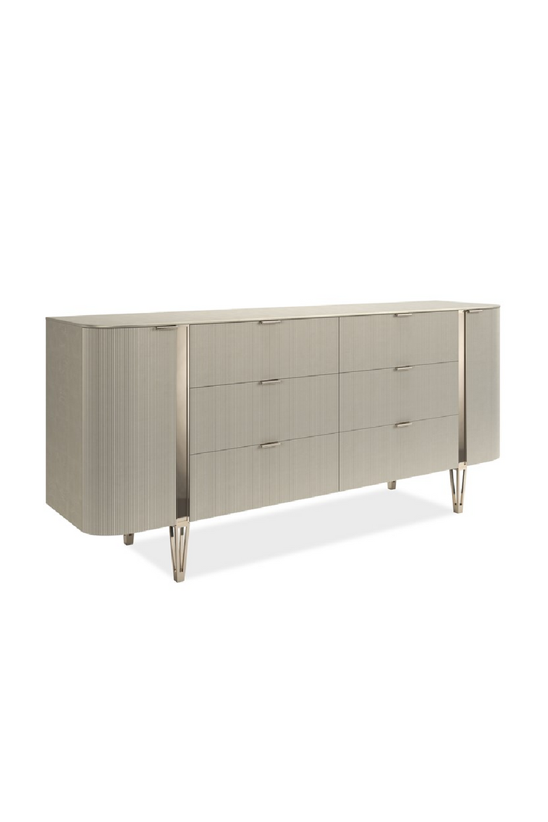 Fluted Front 6-Drawer Dresser | Caracole Love At First Sight | Woodfurniture.com