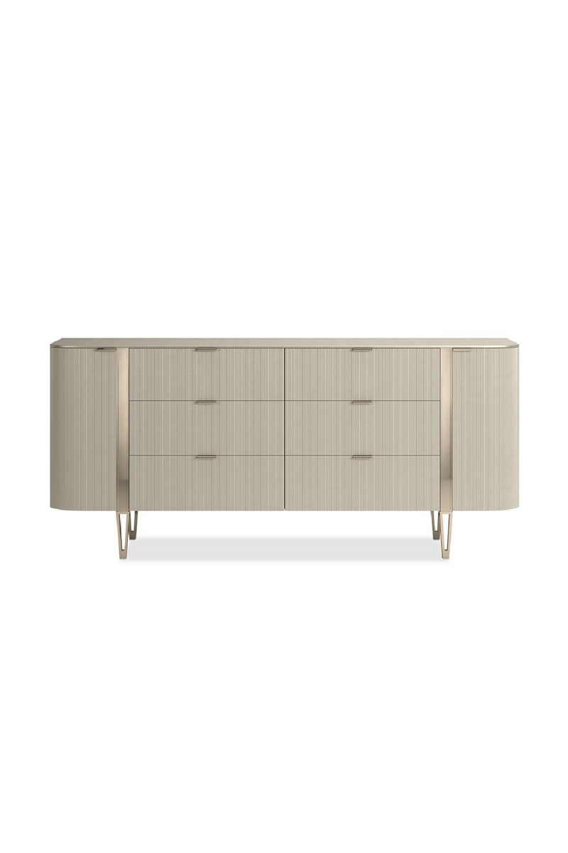 Fluted Front 6-Drawer Dresser | Caracole Love At First Sight | Woodfurniture.com