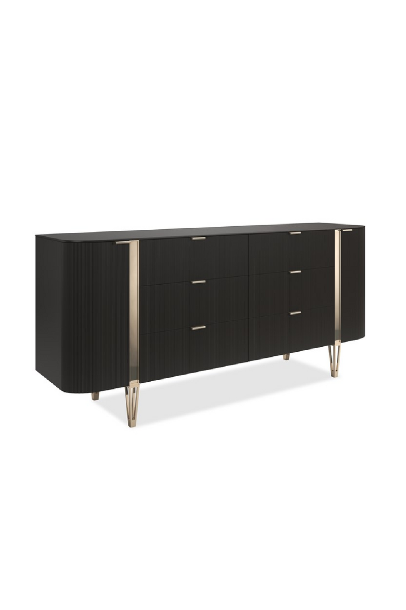 Fluted Front 6-Drawer Dresser | Caracole Love At First Sight | Woodfurniture.com