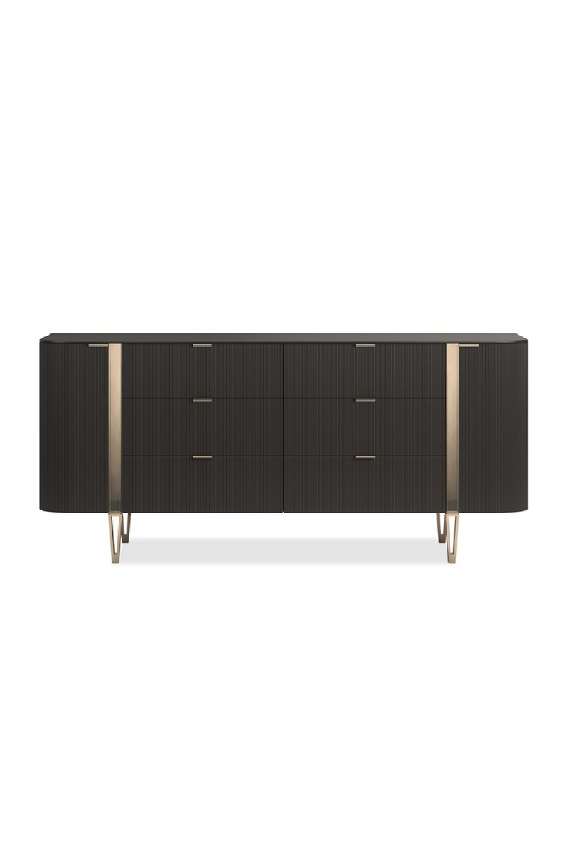 Fluted Front 6-Drawer Dresser | Caracole Love At First Sight | Woodfurniture.com