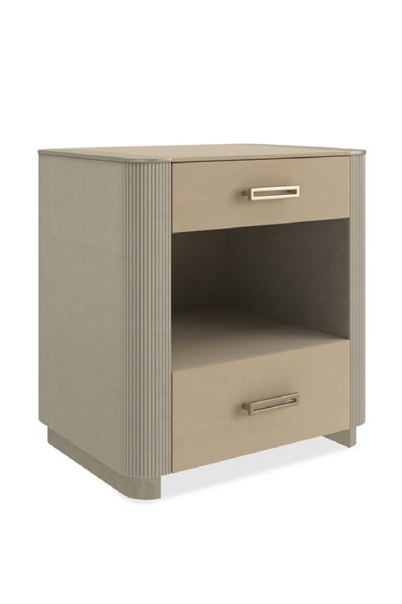 Fluted Sides 2-Drawer Nightstand S | Caracole Love-Ly! 25 | Woodfurniture.com