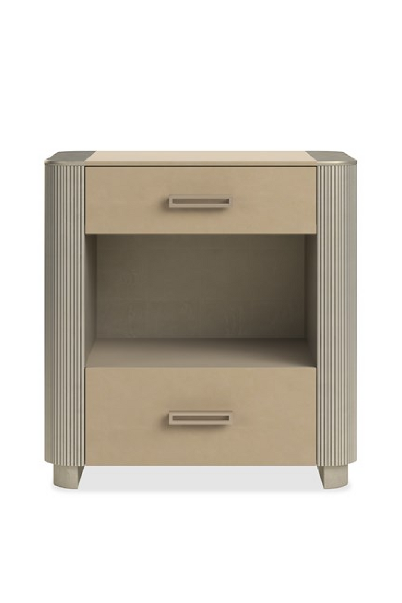 Fluted Sides 2-Drawer Nightstand S | Caracole Love-Ly! 25 | Woodfurniture.com