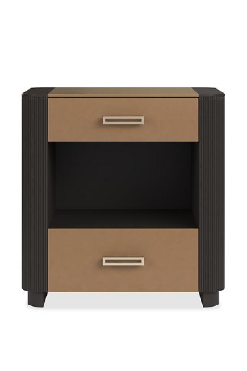 Fluted Sides 2-Drawer Nightstand S | Caracole Love-Ly! 25 | Woodfurniture.com