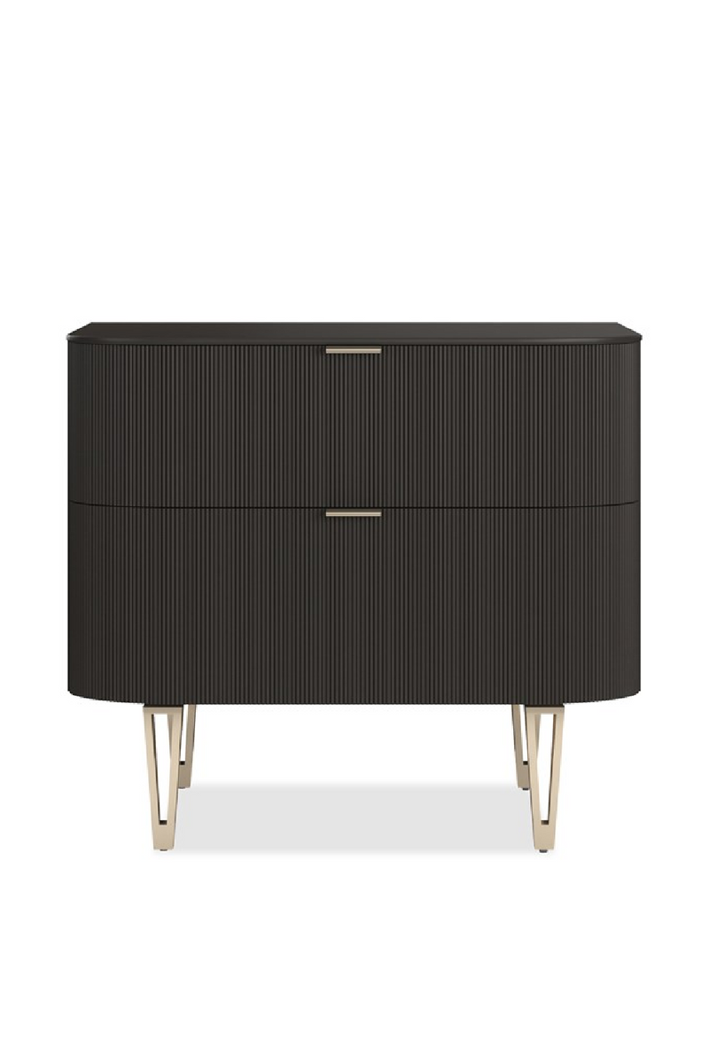 Birch Reeded 2-Drawer Nightstand | Caracole True Love | Woodfurniture.com