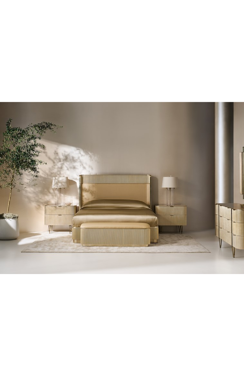 Reeded Headboard King Bed | Caracole Fall In Love | Woodfurniture.com