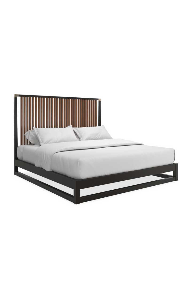 Slatted Oak King Bed | Caracole Pinstripe | Woodfurniture.com