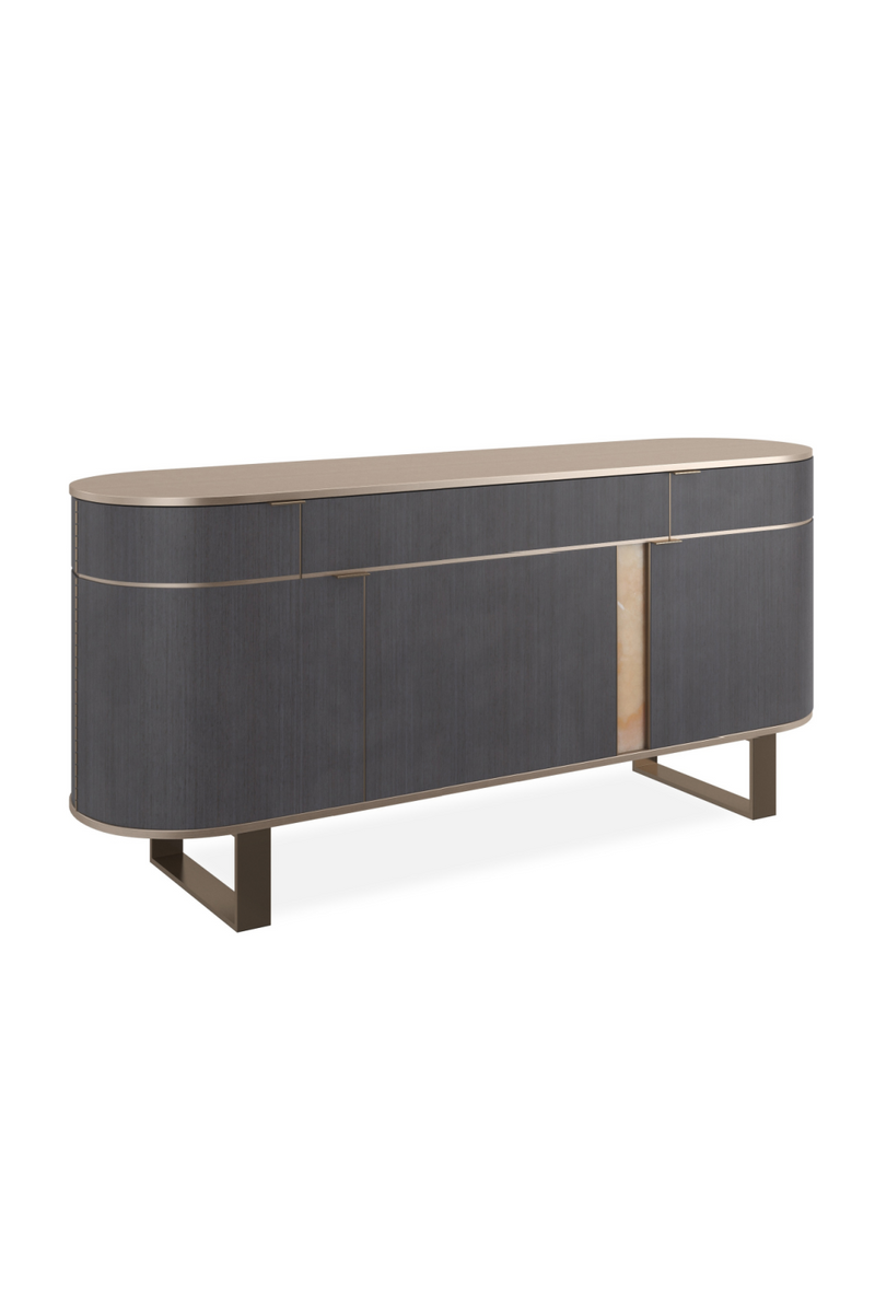 Gold Top 3-Door Sideboard | Caracole Piet | Woodfurniture.com