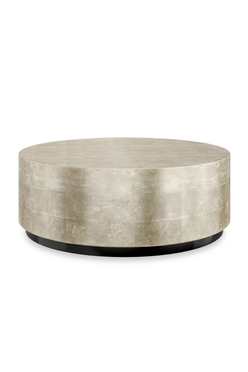 Taupe Silver Round Coffee Table | Caracole Coffee Couture | Woodfurniture.com