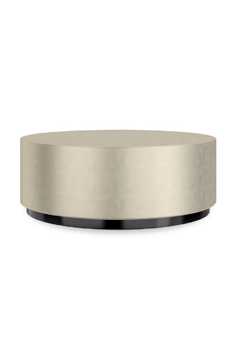 Taupe Silver Round Coffee Table | Caracole Coffee Couture | Woodfurniture.com