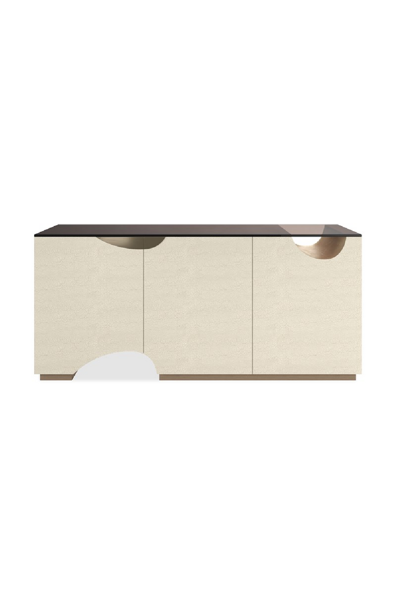 Ivory 3-Door Media Unit | Caracole Chasm | Woodfurniture.com