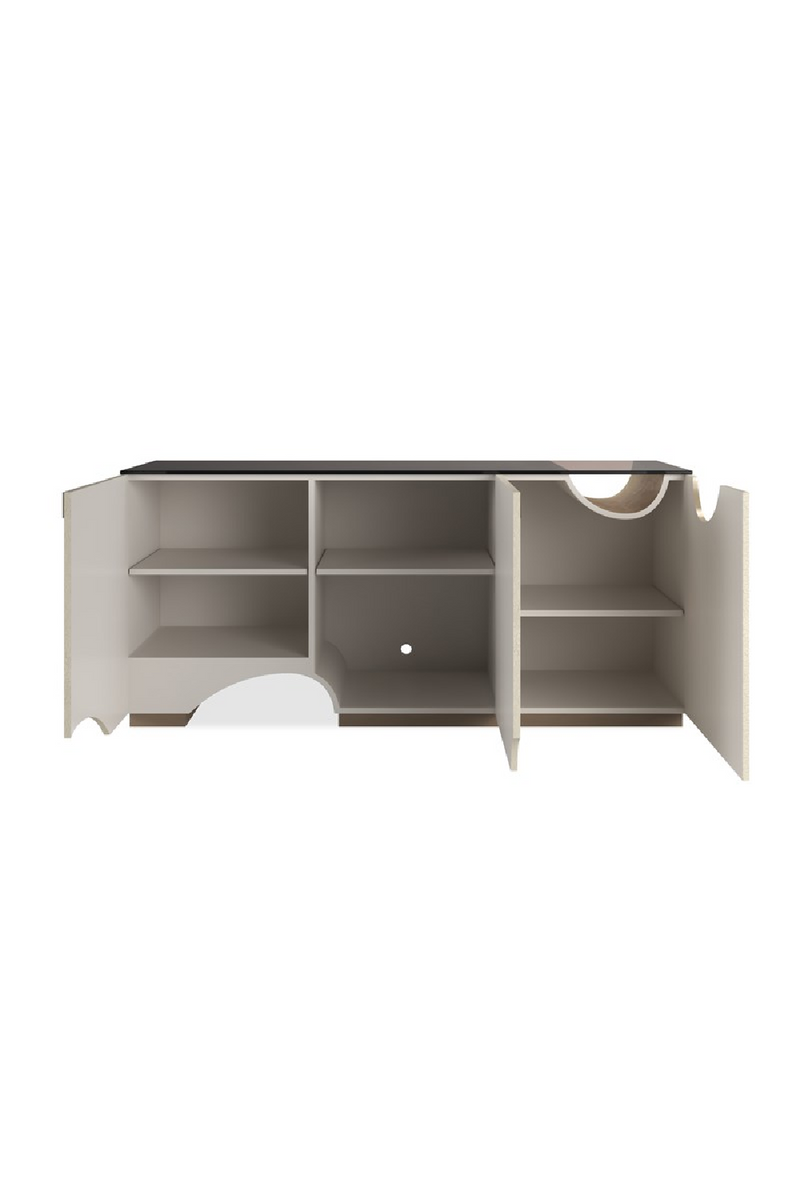 Ivory 3-Door Media Unit | Caracole Chasm | Woodfurniture.com