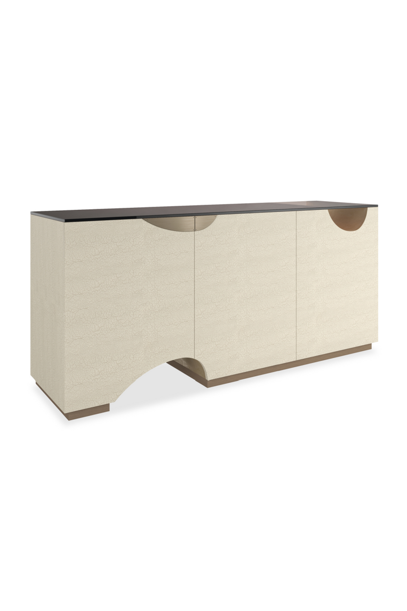 Ivory 3-Door Media Unit | Caracole Chasm | Woodfurniture.com