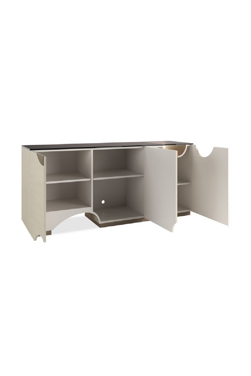 Ivory 3-Door Media Unit | Caracole Chasm | Woodfurniture.com