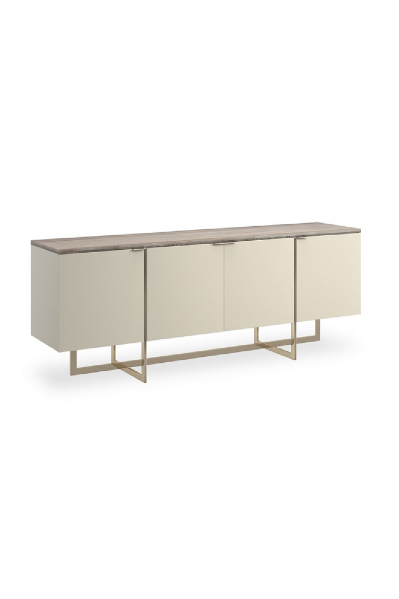 Cream 4-Door Media Unit | Caracole Wish You Were Here | Woodfurniture.com