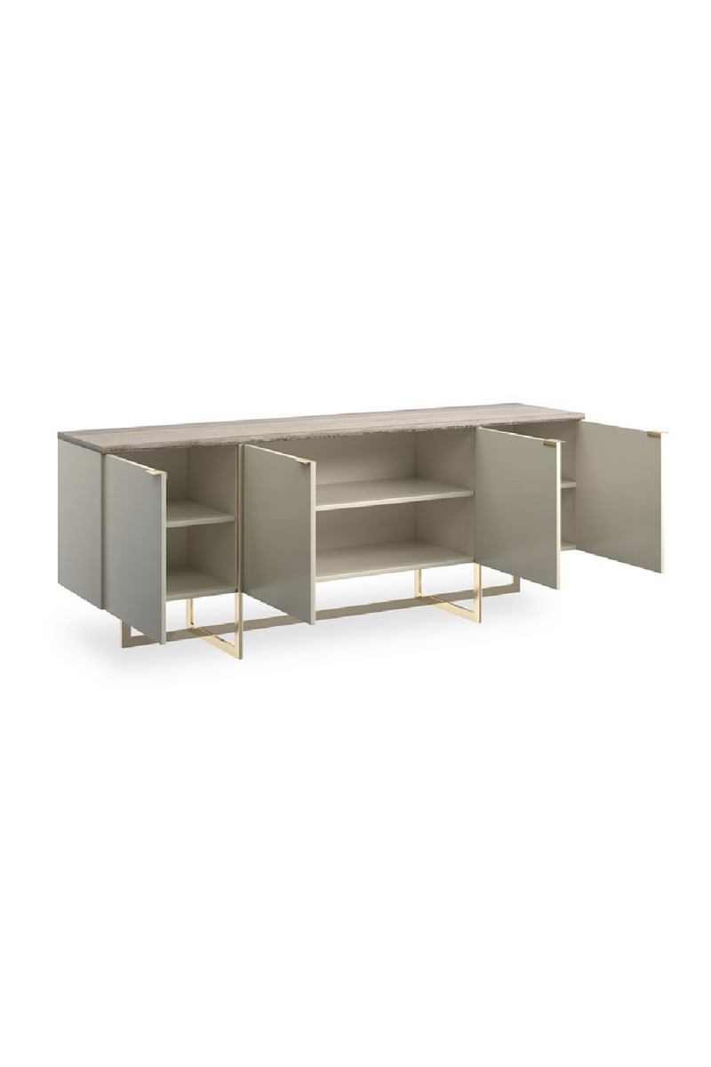 Cream 4-Door Media Unit | Caracole Wish You Were Here | Woodfurniture.com