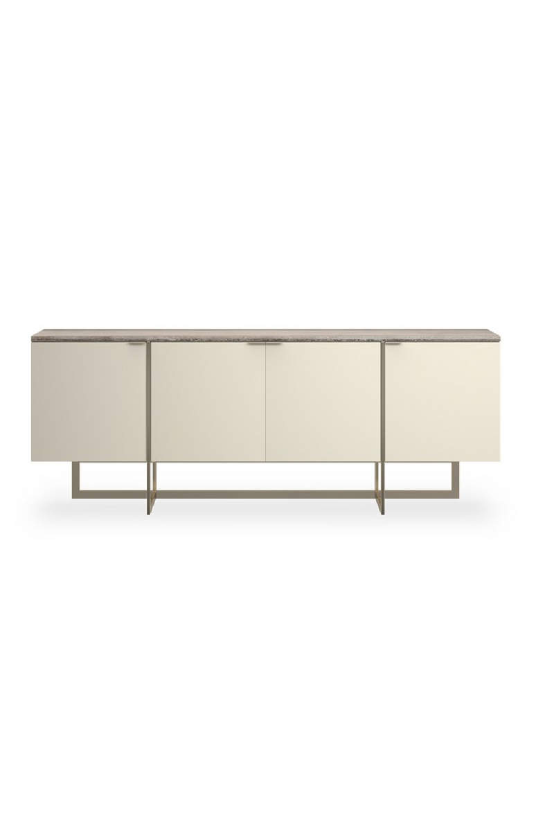 Cream 4-Door Media Unit | Caracole Wish You Were Here | Woodfurniture.com