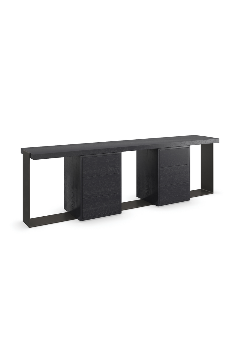 Black 6-Drawer Media Unit | Caracole Gabby | Woodfurniture.com