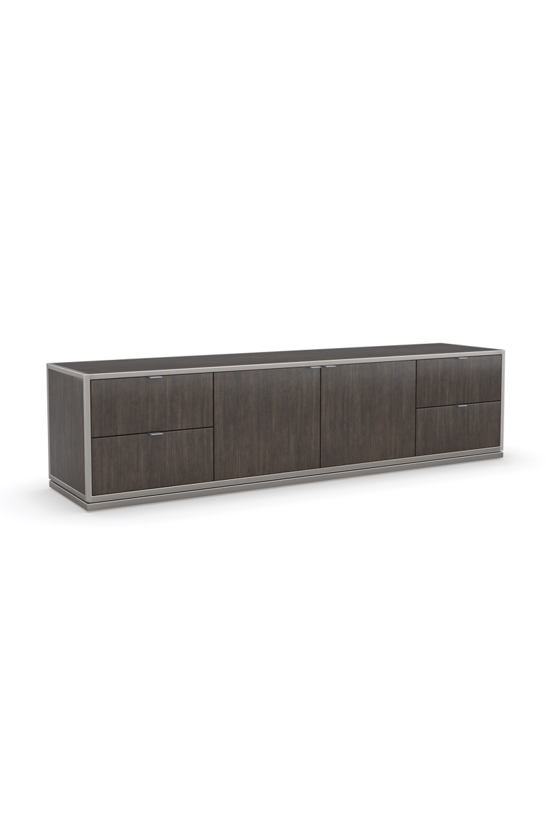 Brown Wooden Media Unit | Caracole La Moda | Woodfurniture.com