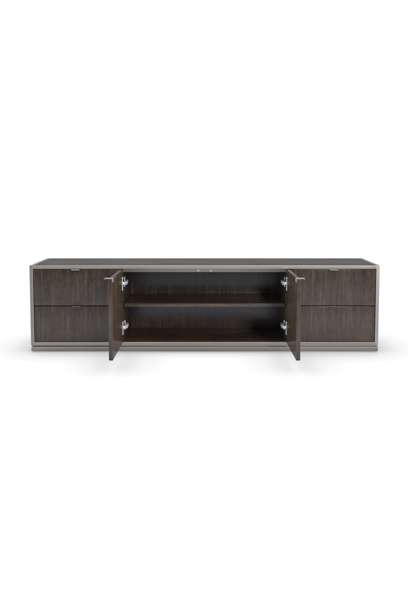 Brown Wooden Media Unit | Caracole La Moda | Woodfurniture.com