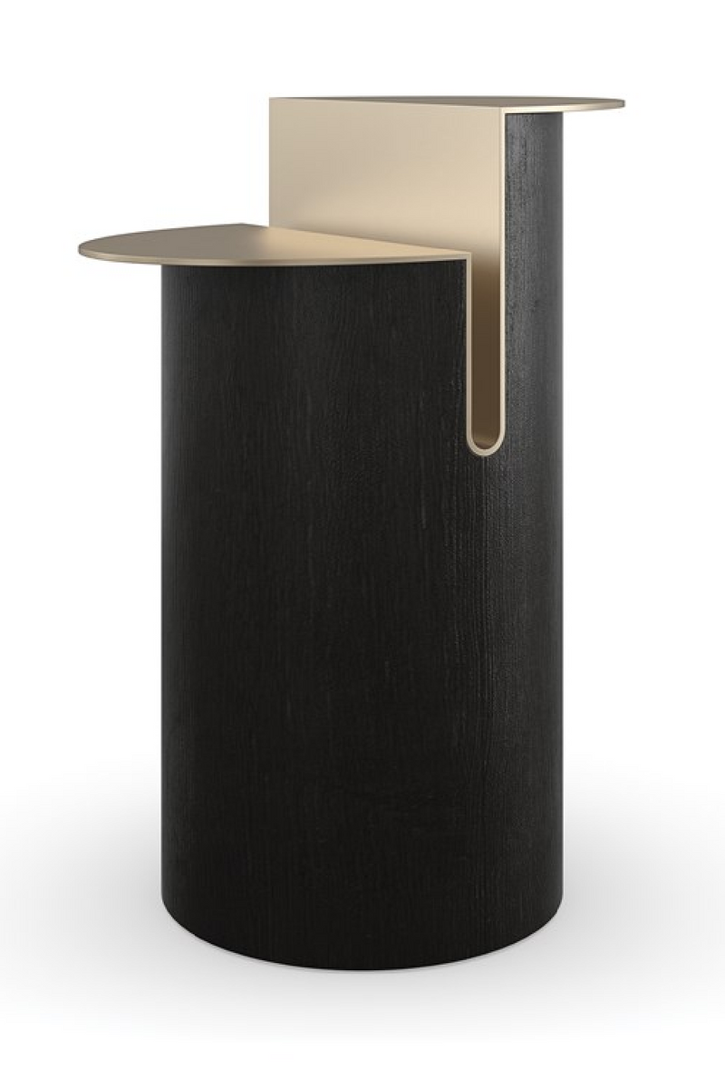 Bronze Split-Top Side Table | Caracole Discord | Woodfurniture.com