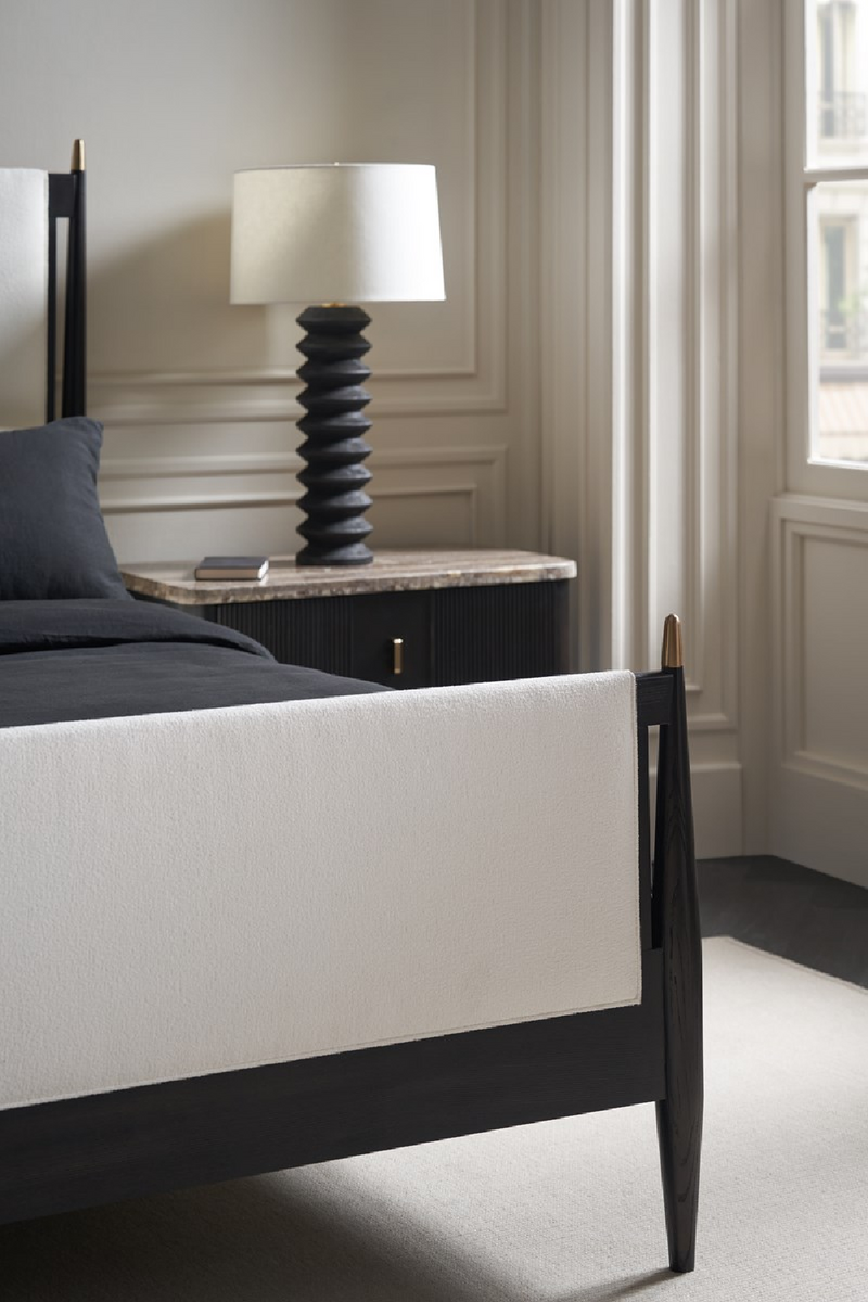 Black Ash 2-Drawer Nightstand | Caracole Rhythm | Woodfurniture.com