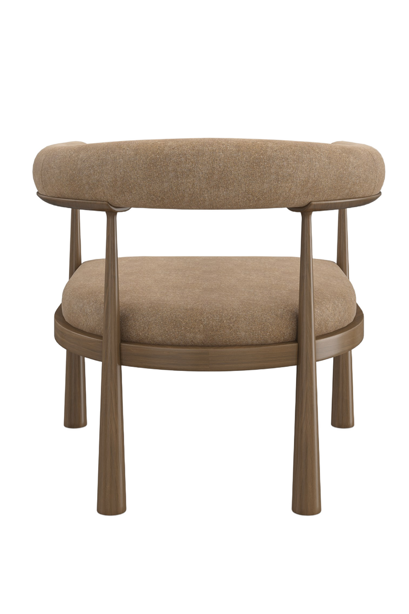 Curved Club Dining Chair | Caracole Bali | Woodfurniture.com