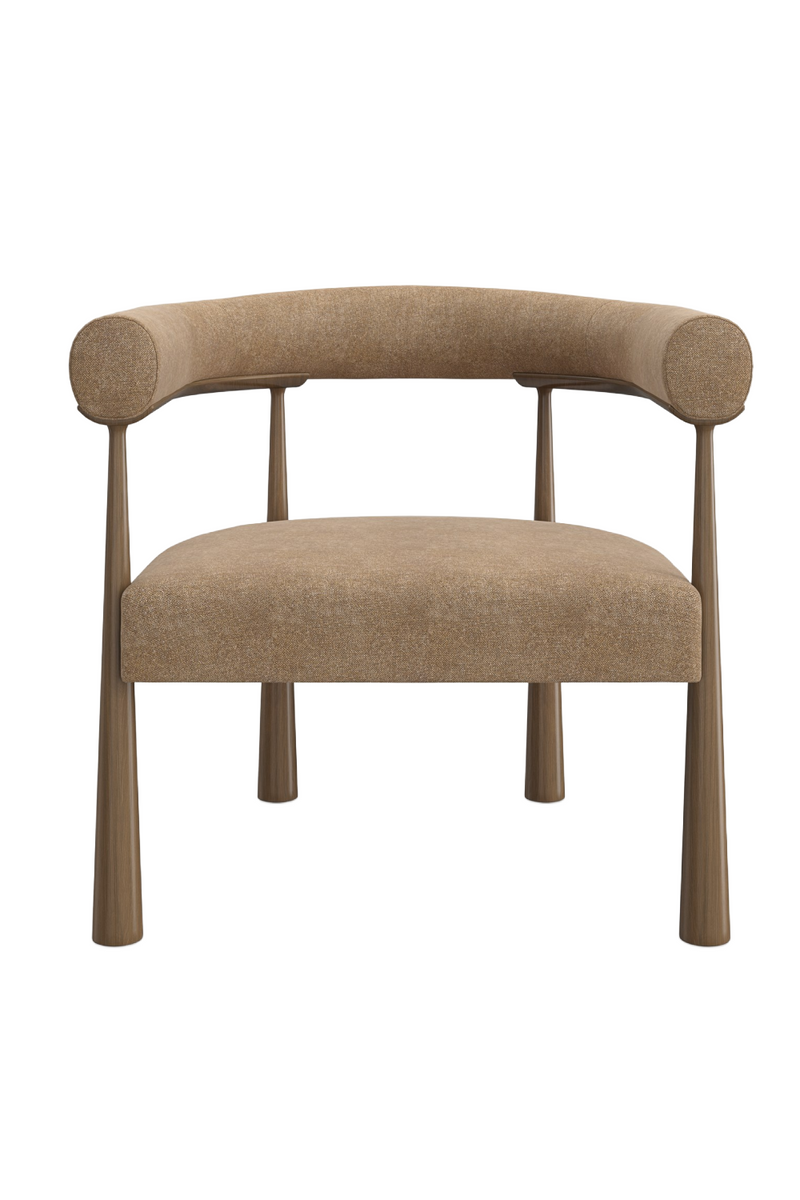 Curved Club Dining Chair | Caracole Bali | Woodfurniture.com