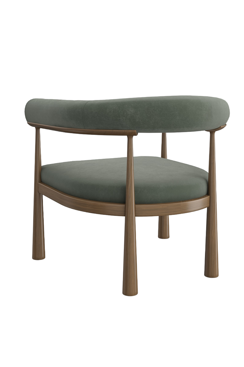 Curved Club Dining Chair | Caracole Bali | Woodfurniture.com