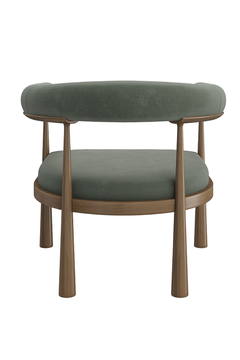 Curved Club Dining Chair | Caracole Bali | Woodfurniture.com