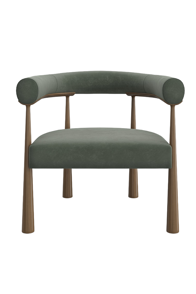 Curved Club Dining Chair | Caracole Bali | Woodfurniture.com