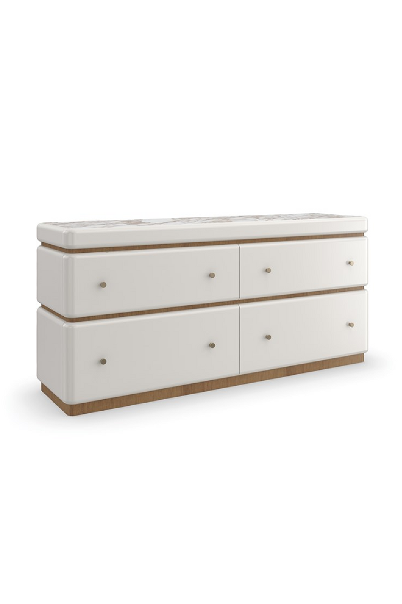 White 4-Drawer Dresser | Caracole Milos | Woodfurniture.com