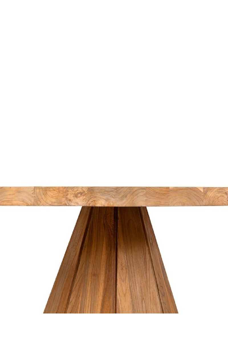 Round Teak Dining Table | Dareels Jati | Woodfurniture.com