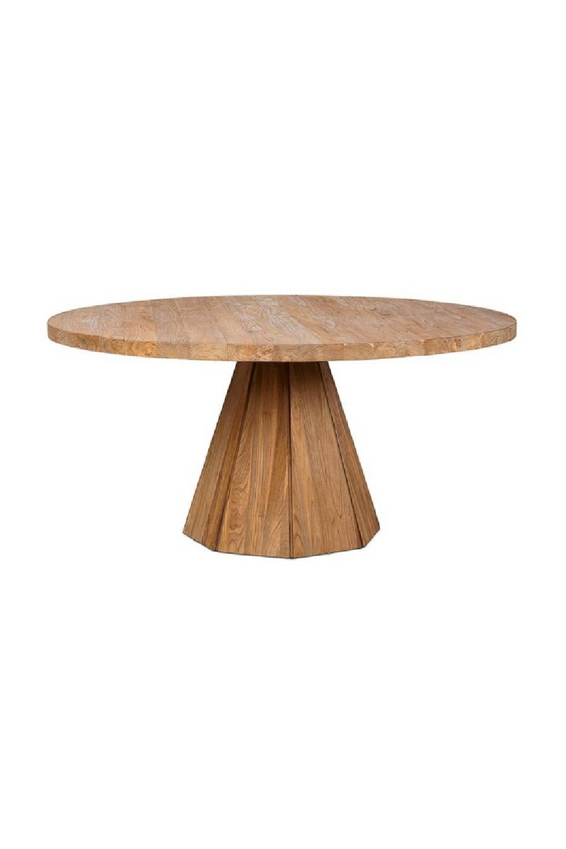 Round Teak Dining Table | Dareels Jati | Woodfurniture.com