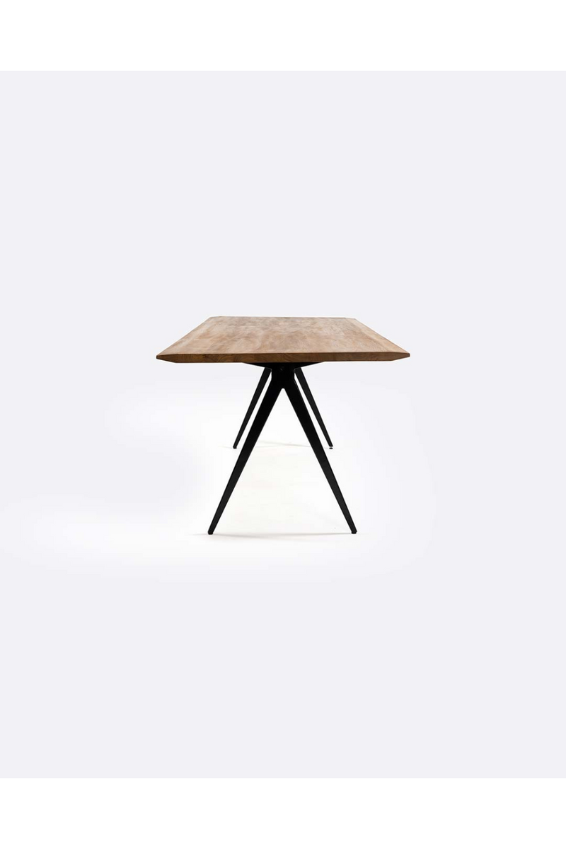 V-Leg Teak Dining Table | Dareels Liku | Woodfurniture.com