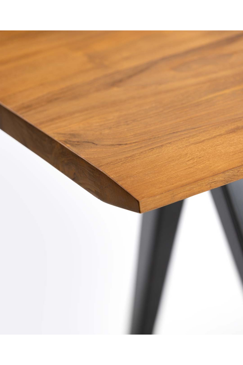 V-Leg Teak Dining Table | Dareels Liku | Woodfurniture.com