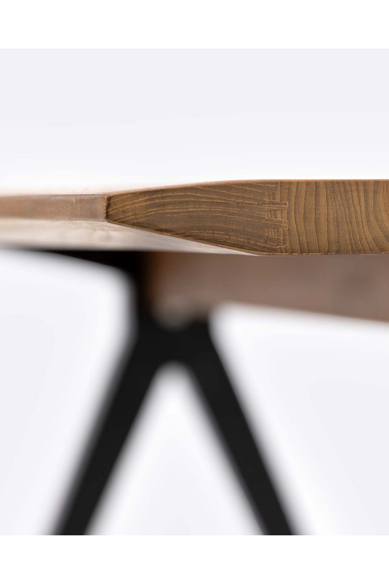 V-Leg Teak Dining Table | Dareels Liku | Woodfurniture.com