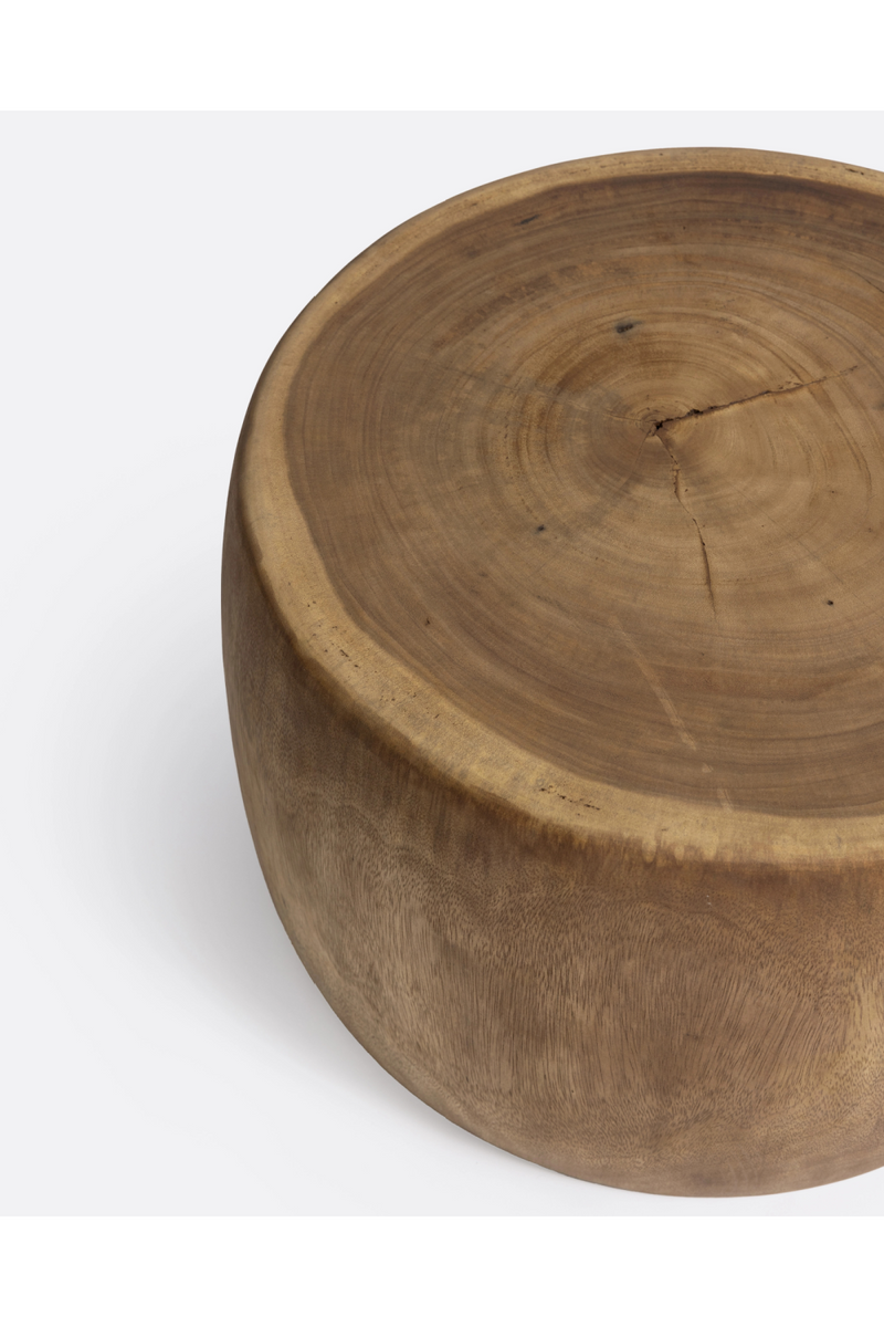 Oval Suar Wood Side Table | Dareels | Woodfurniture.com