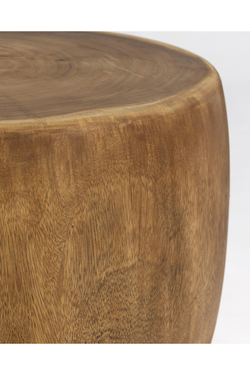 Oval Suar Wood Side Table | Dareels | Woodfurniture.com